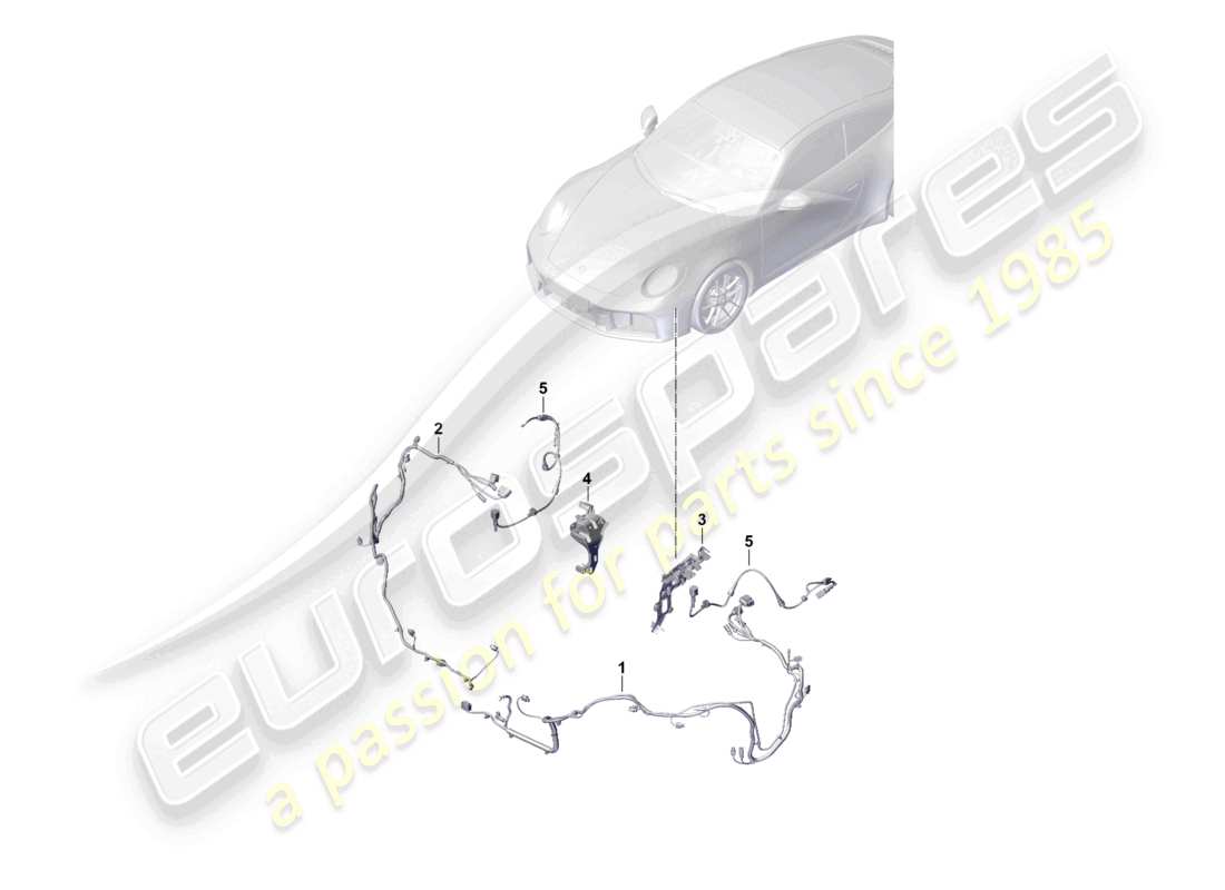 a part diagram from the porsche 992 parts catalogue