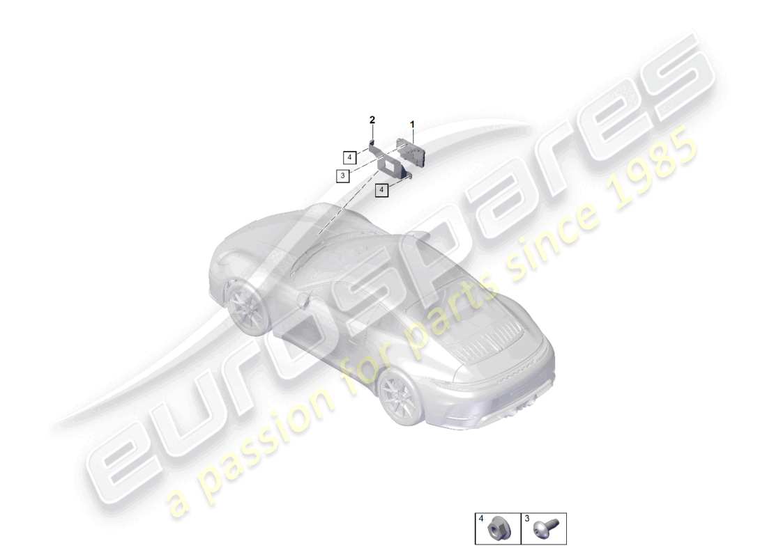 a part diagram from the porsche 2025 (992-2) parts catalogue
