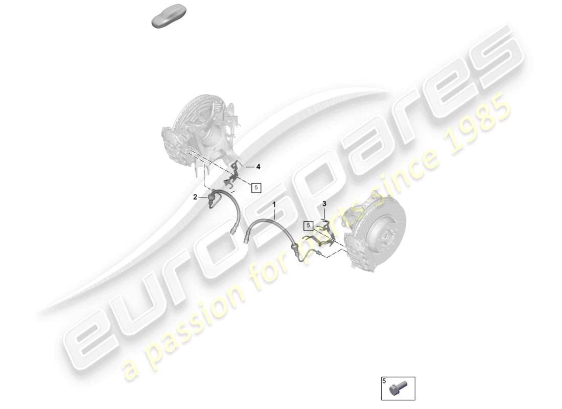 a part diagram from the porsche 992 parts catalogue