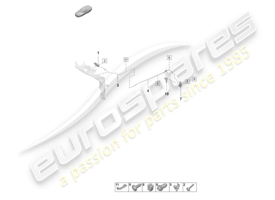 a part diagram from the porsche panamera parts catalogue