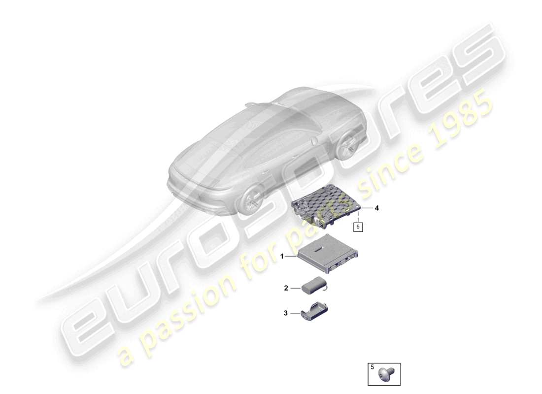 a part diagram from the porsche 2026 (panamera 976) parts catalogue
