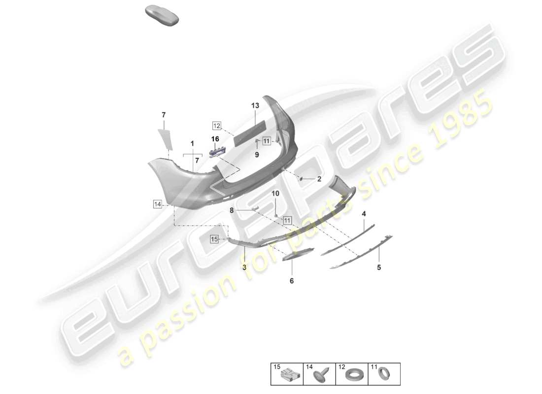 a part diagram from the porsche 2022 (panamera 971-2) parts catalogue