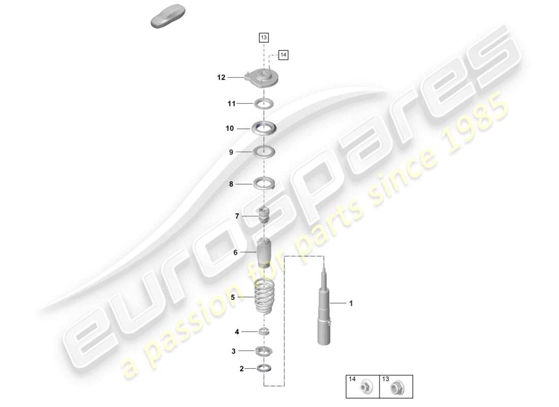 a part diagram from the porsche 2026 (992-2) parts catalogue