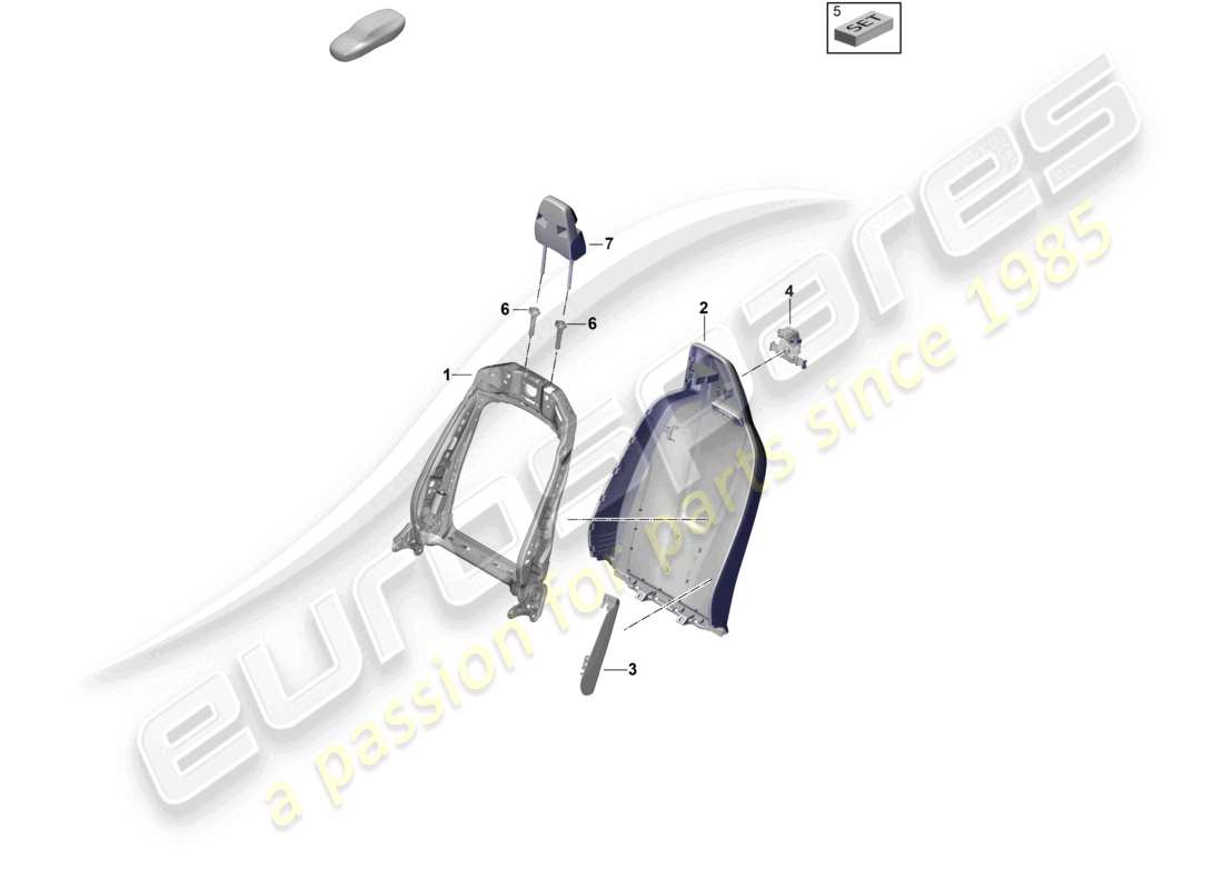 a part diagram from the porsche 2025 (cayenne e3 pa) parts catalogue