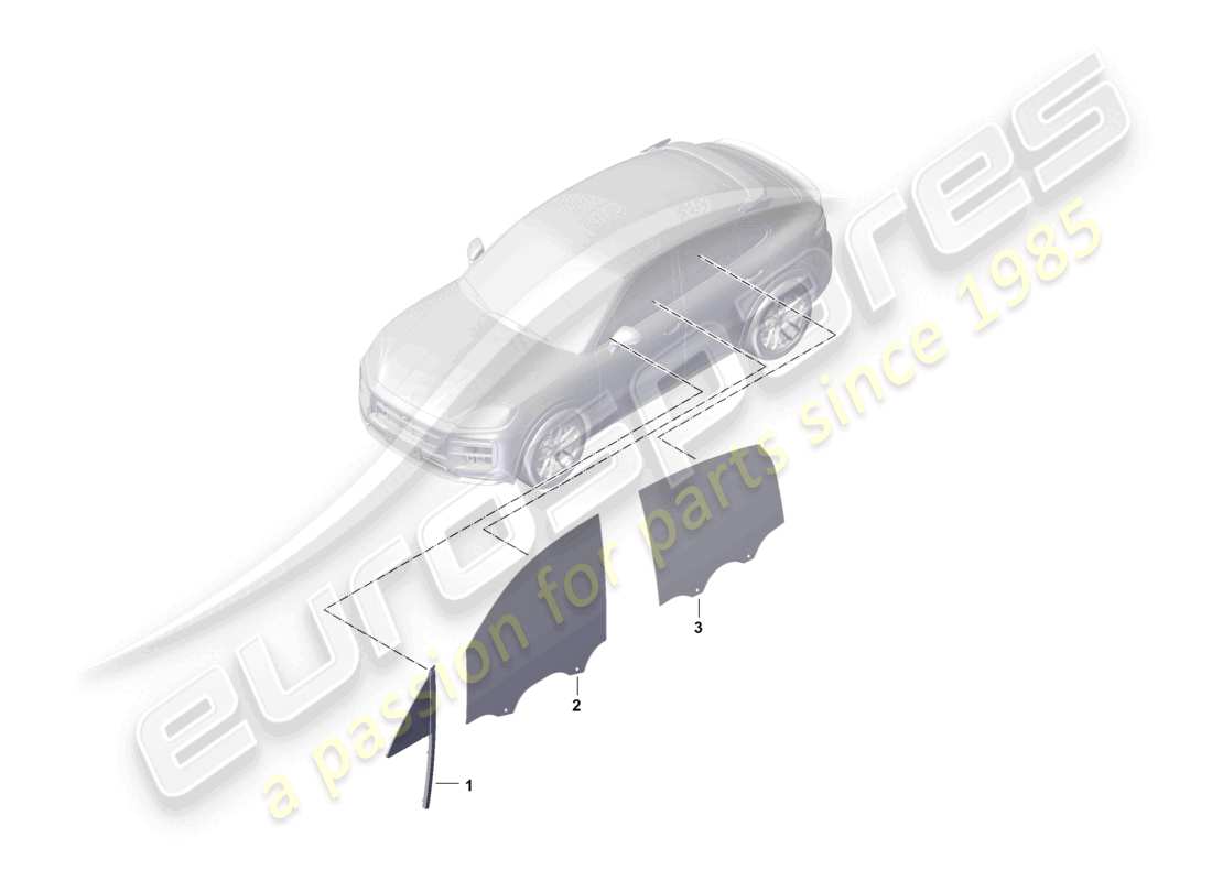 a part diagram from the porsche 2026 (cayenne e3 pa) parts catalogue