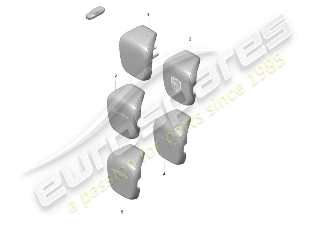 porsche 2020 (taycan 9j1-1) head restraint part diagram