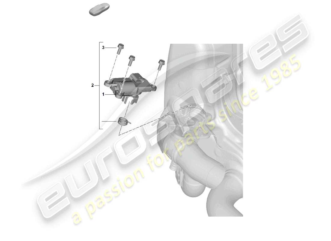 porsche 2025 (992-2) exhaust system throttle control element electric parts diagram