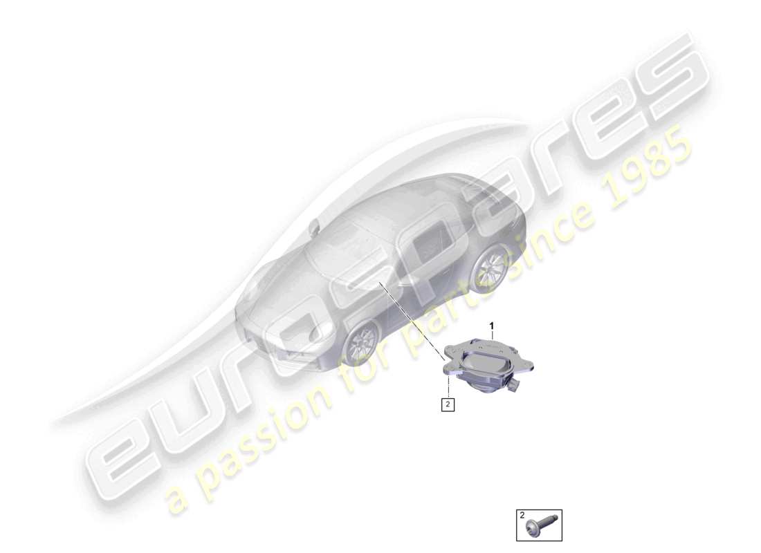 porsche 2025 (992-2) loudspeaker subwoofer parts diagram