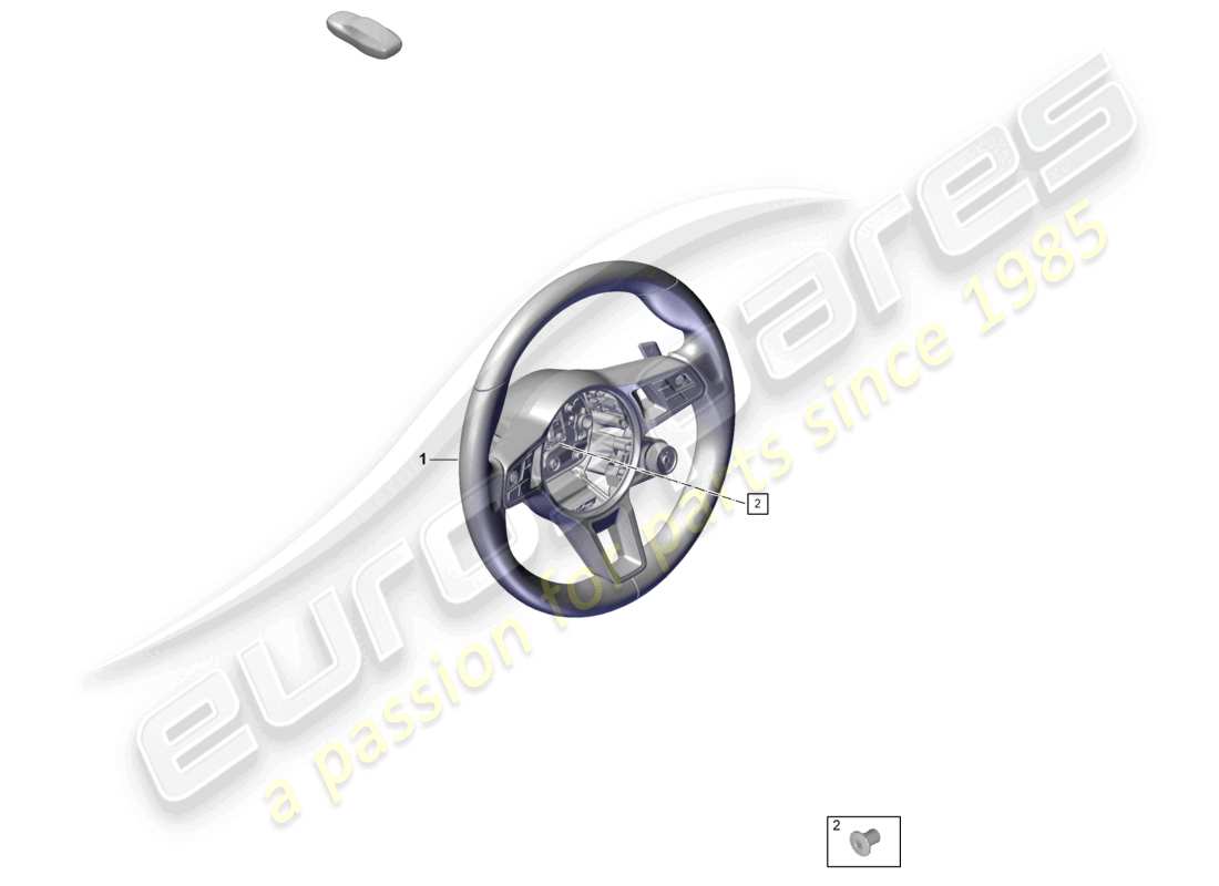 porsche 2026 (cayenne e3 pa) multifunct. sports strng wheel (leather, heatable) multi. sports steering wheel (race-tex) (carbon version) part diagram