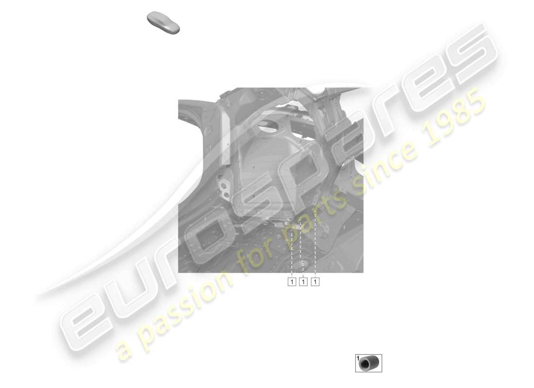 porsche 2022 (992-1 turbo / s) front axle support underbody parts diagram