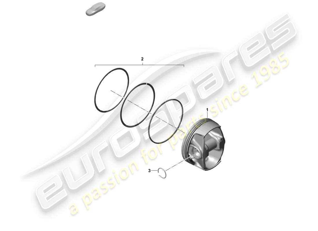 porsche 2023 (718 cayman gt4) piston part diagram