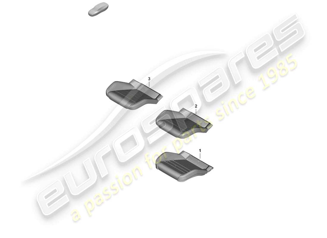 porsche 2025 (panamera 976) foam part seat cover standard seat parts diagram
