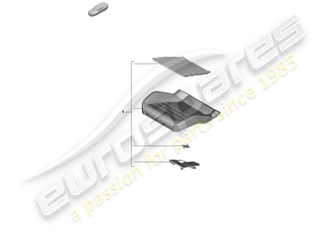 porsche 2025 (panamera 976) repair set for seat occupied sensor (passenger side) only for: usa canada parts diagram