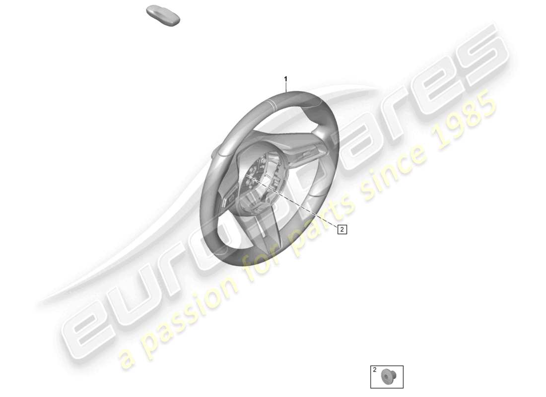 porsche 2023 (992-1 gt3/rs/st) multifunction steering wheel leather manual gearbox parts diagram