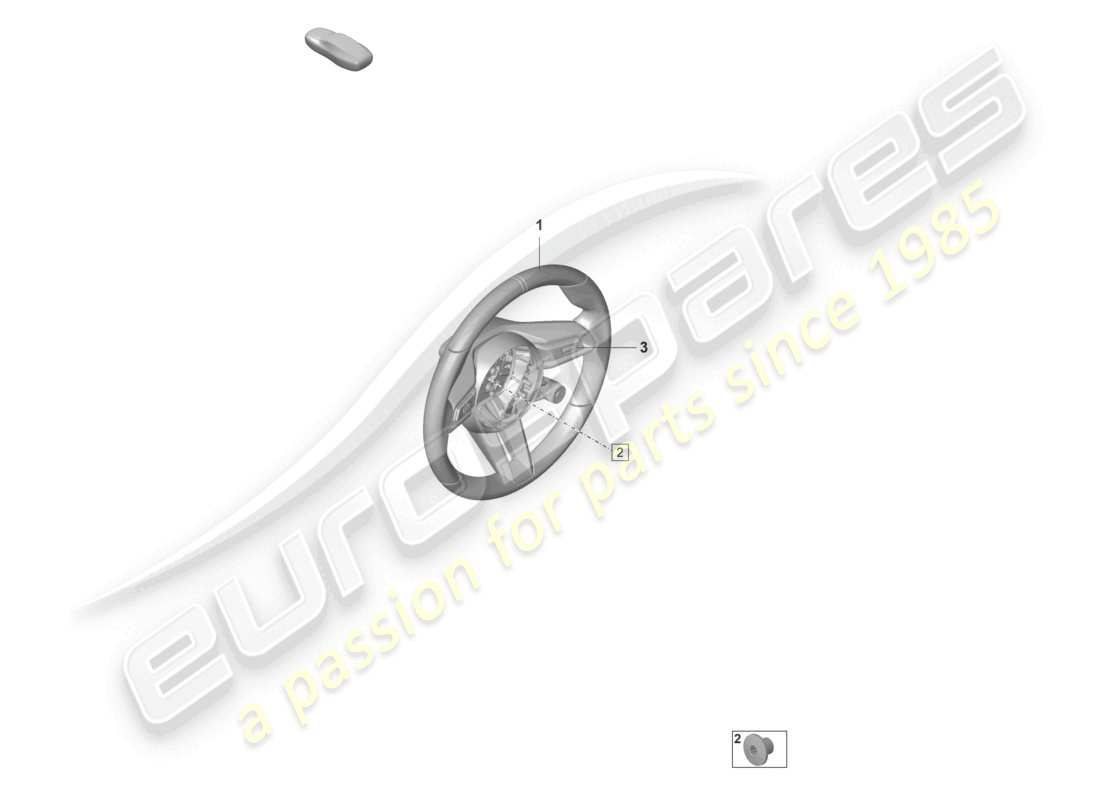 porsche 2023 (992-1 gt3/rs/st) multifunction steering wheel leather manual gearbox parts diagram