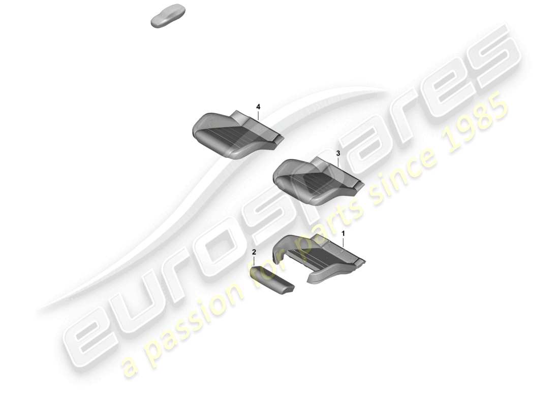 porsche 2025 (panamera 976) foam part seat cover sports seat parts diagram