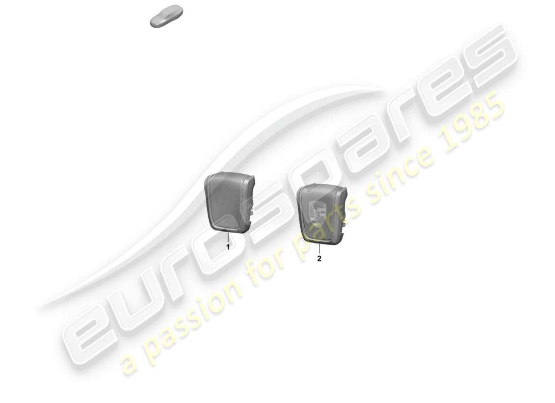 porsche 2024 (macan-e) head restaints standard seat comfort seat part diagram