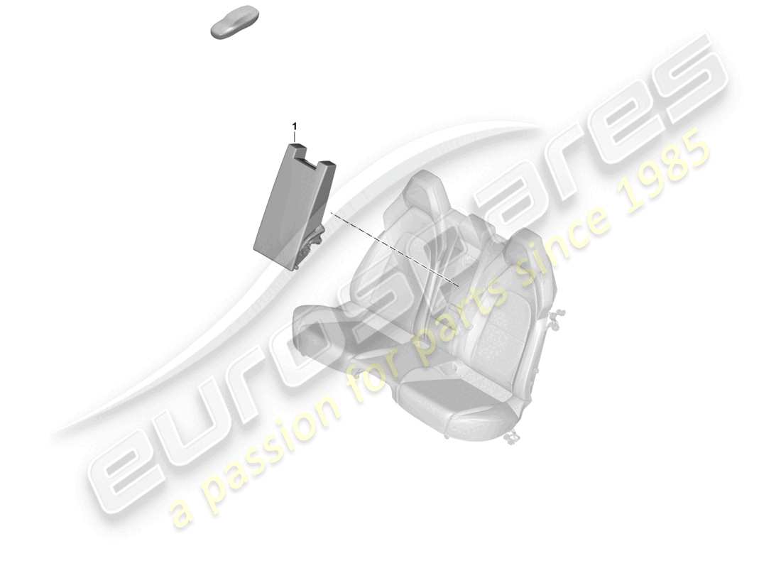 porsche 2025 (panamera 976) middle armrest (complete) parts diagram