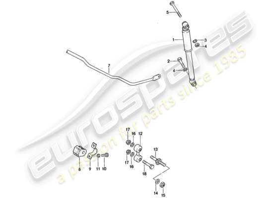 a part diagram from the porsche 924s parts catalogue