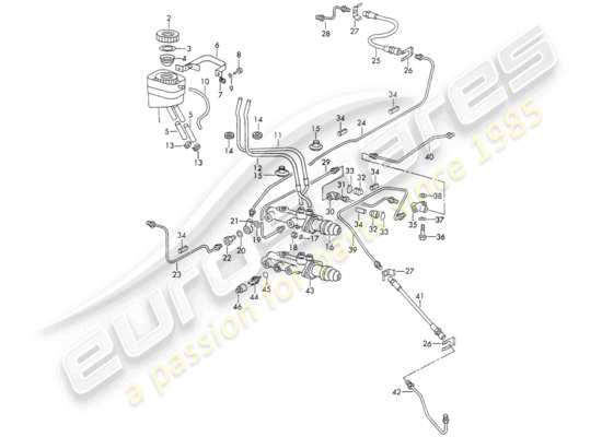a part diagram from the porsche 911 parts catalogue