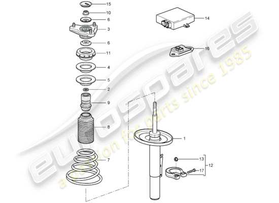 a part diagram from the porsche boxster 987 parts catalogue