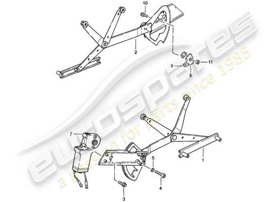 a part diagram from the porsche 911 parts catalogue