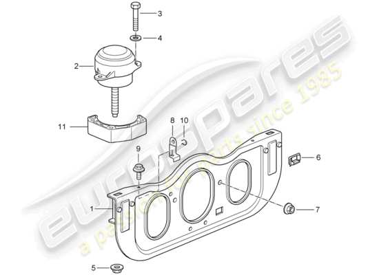 a part diagram from the porsche 996 gt3 (2002) parts catalogue