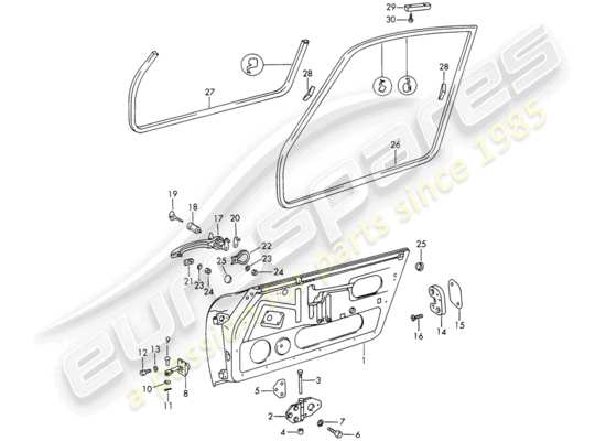 a part diagram from the porsche 911/912 (1967) parts catalogue