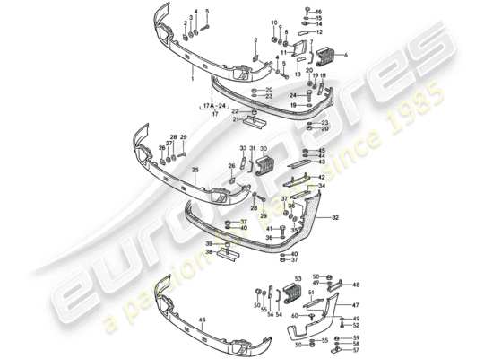 a part diagram from the porsche 911 (1988) parts catalogue