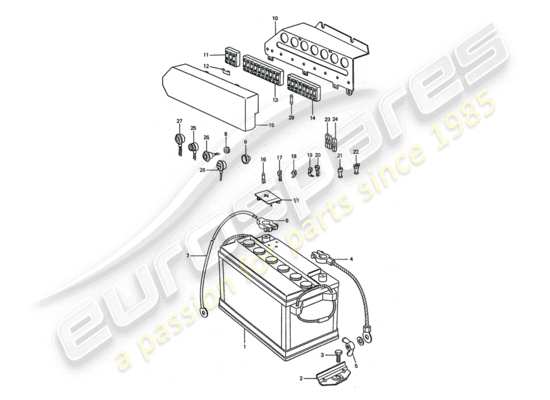 a part diagram from the porsche 911 turbo (1977) parts catalogue