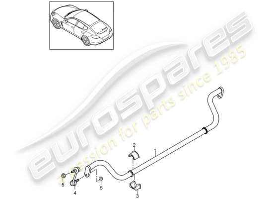 a part diagram from the porsche panamera 970 parts catalogue