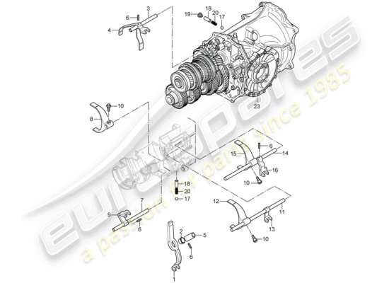 a part diagram from the porsche 997 parts catalogue