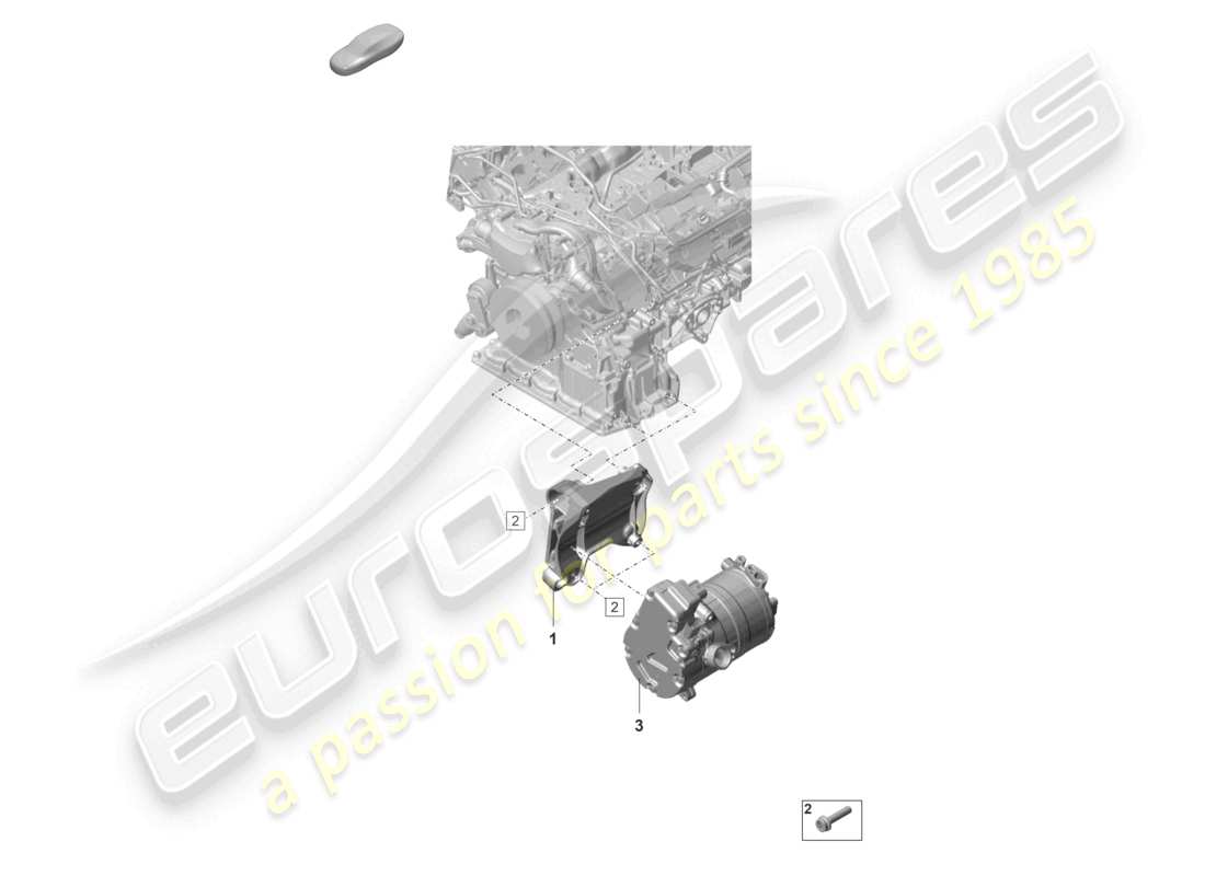 a part diagram from the porsche panamera parts catalogue