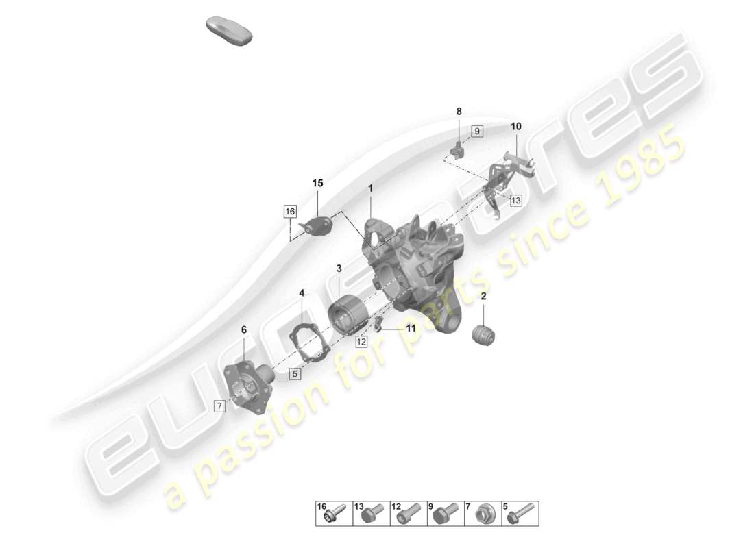 part diagram containing part number pae407615