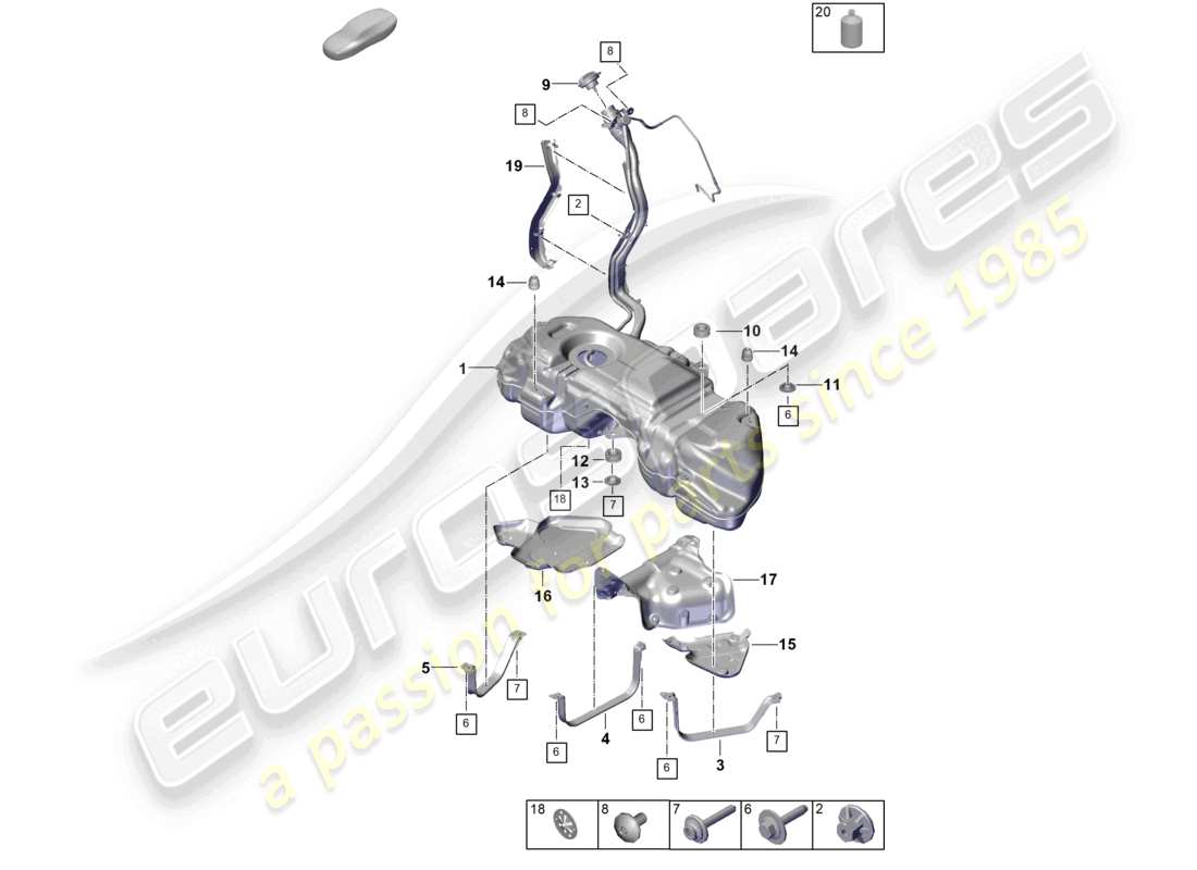 part diagram containing part number pab20184040