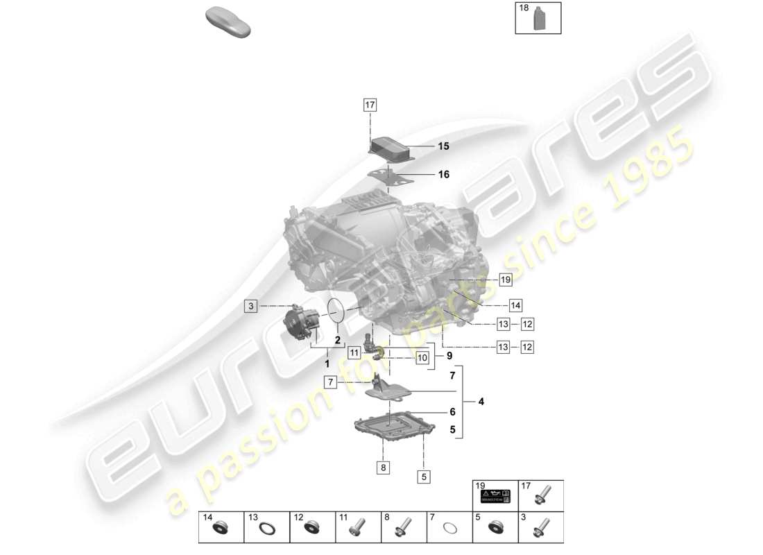 a part diagram from the porsche macan parts catalogue