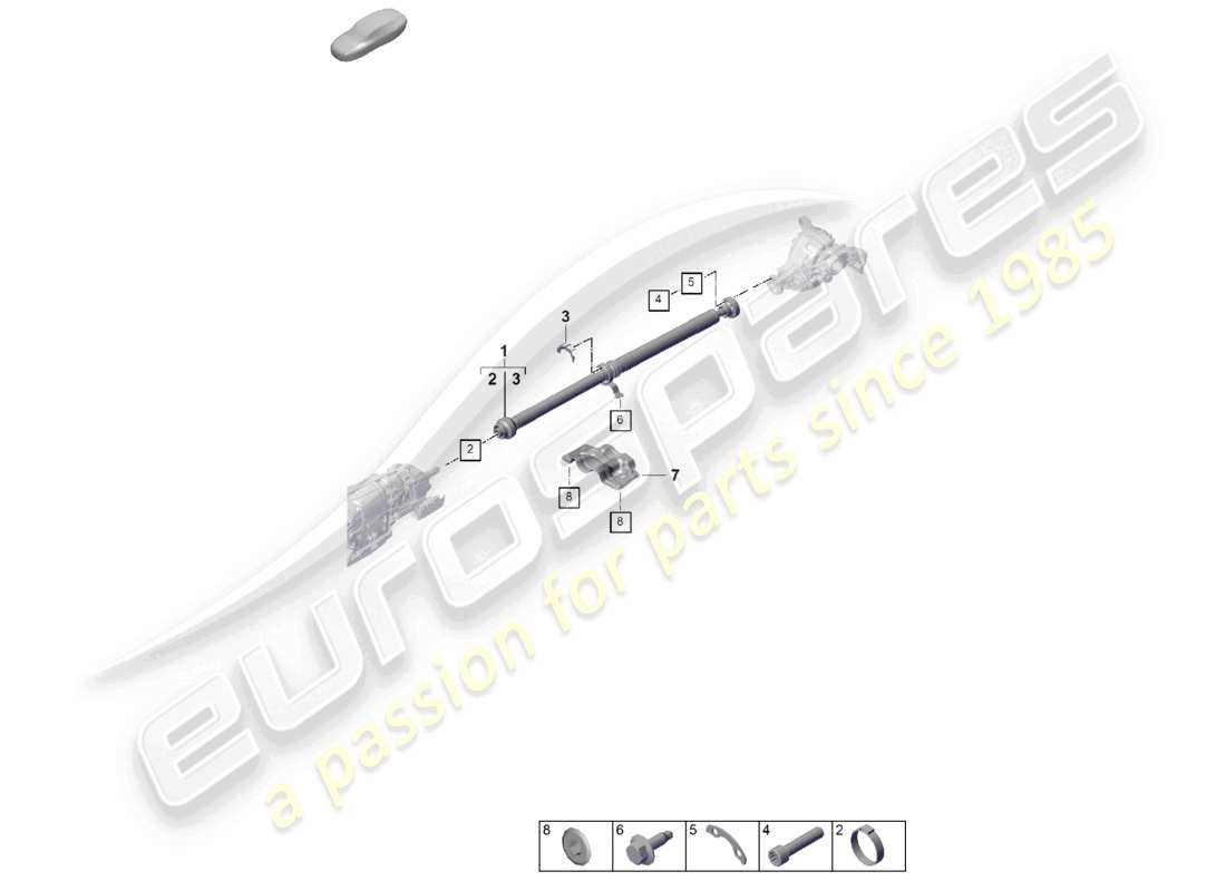 a part diagram from the porsche cayenne parts catalogue