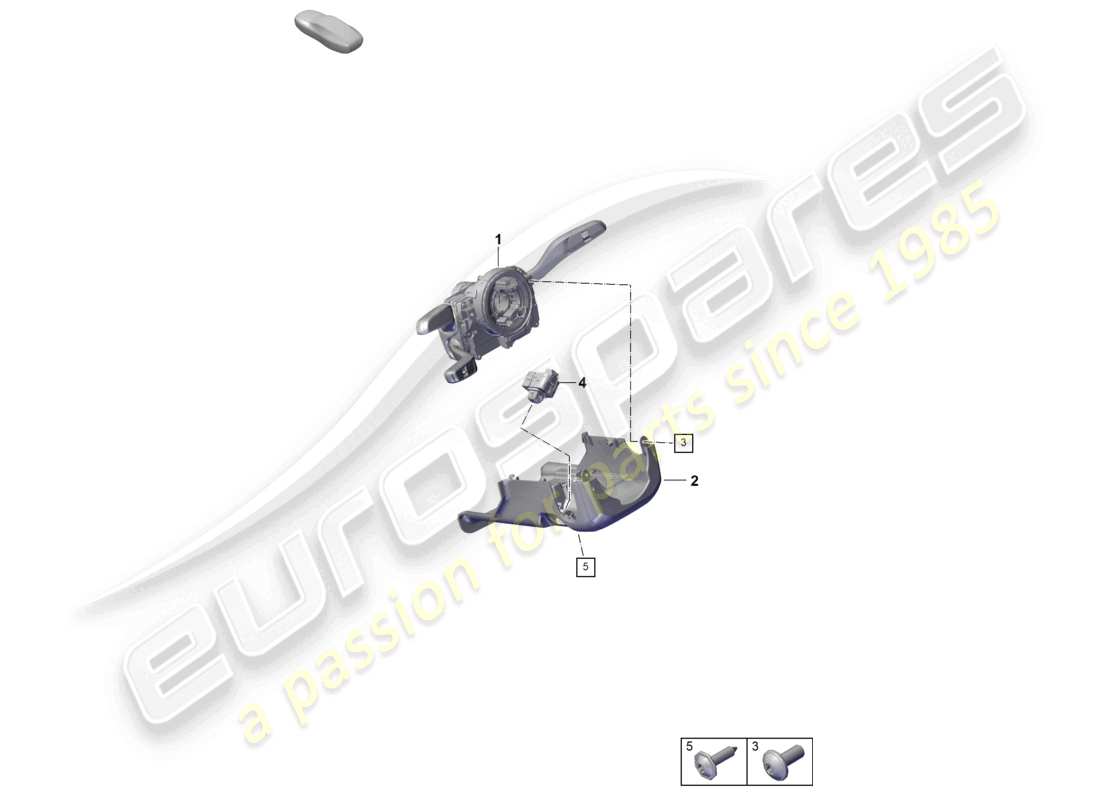 porsche 2024 (cayenne e3 pa) steering column switch part diagram