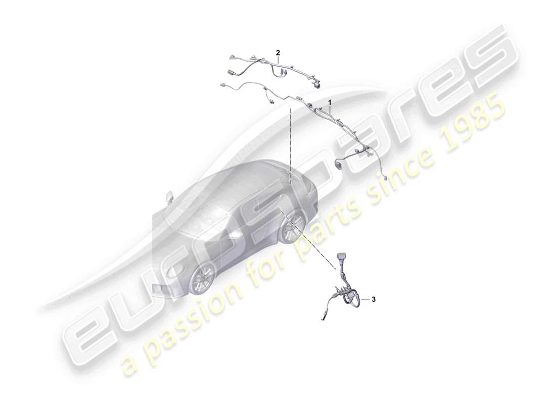 porsche 2025 (992-2) wire set rear end wiring harness for anti-lock brakesystem -abs- parts diagram