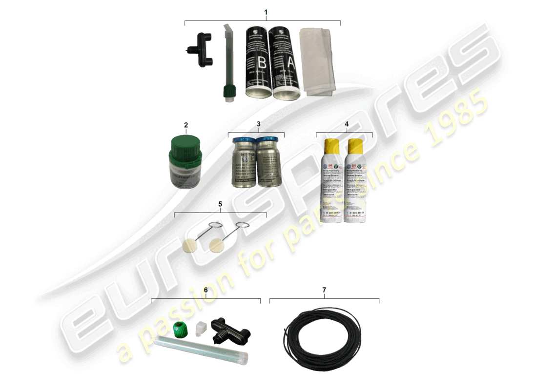 porsche 2023 (cayenne e3 pa) windscreen usa rear window 2 pack body adhesive part diagram