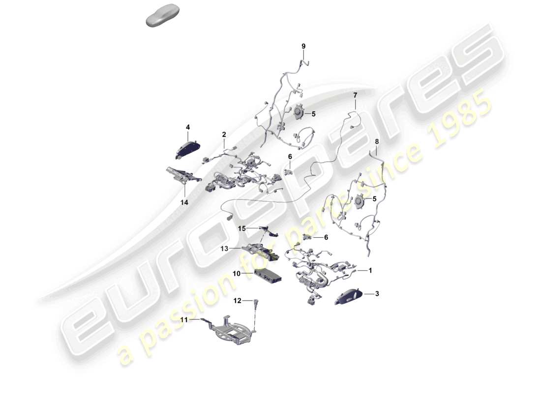 porsche 2025 (cayenne e3 pa) electrics comfort seat part diagram