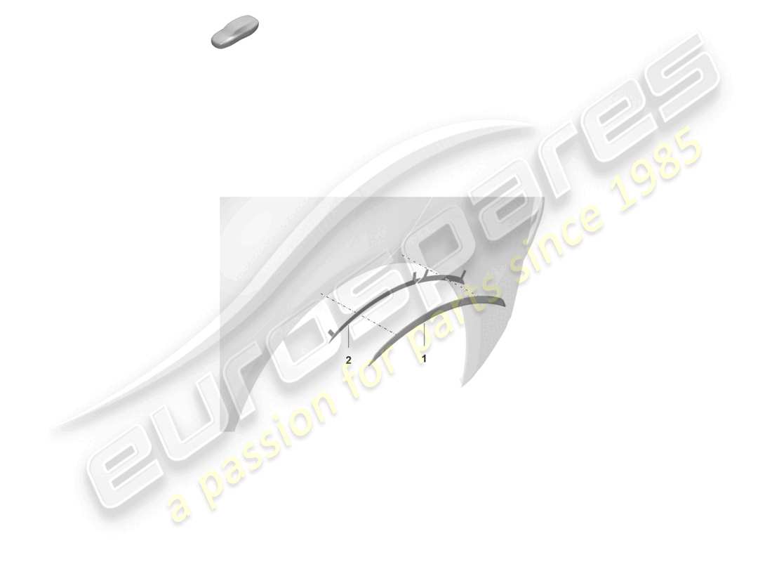 porsche 2023 (992-1 gt3/rs/st) wheel arch cover parts diagram
