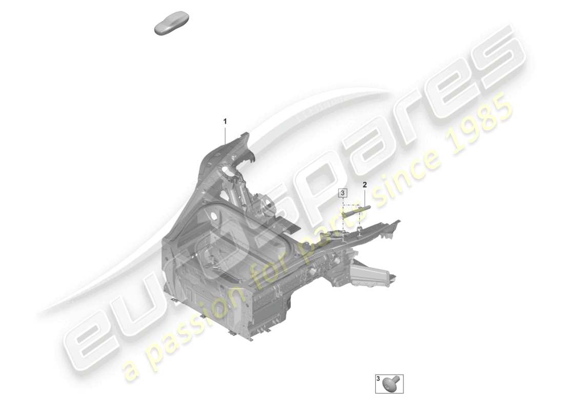 porsche 2025 (992-1 gt3/rs/st) front end (complete) parts diagram