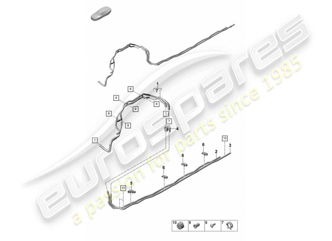 porsche 2023 (panamera 971-2) heating, air cond. system front for vehicles with hybrid drive underbody parts diagram