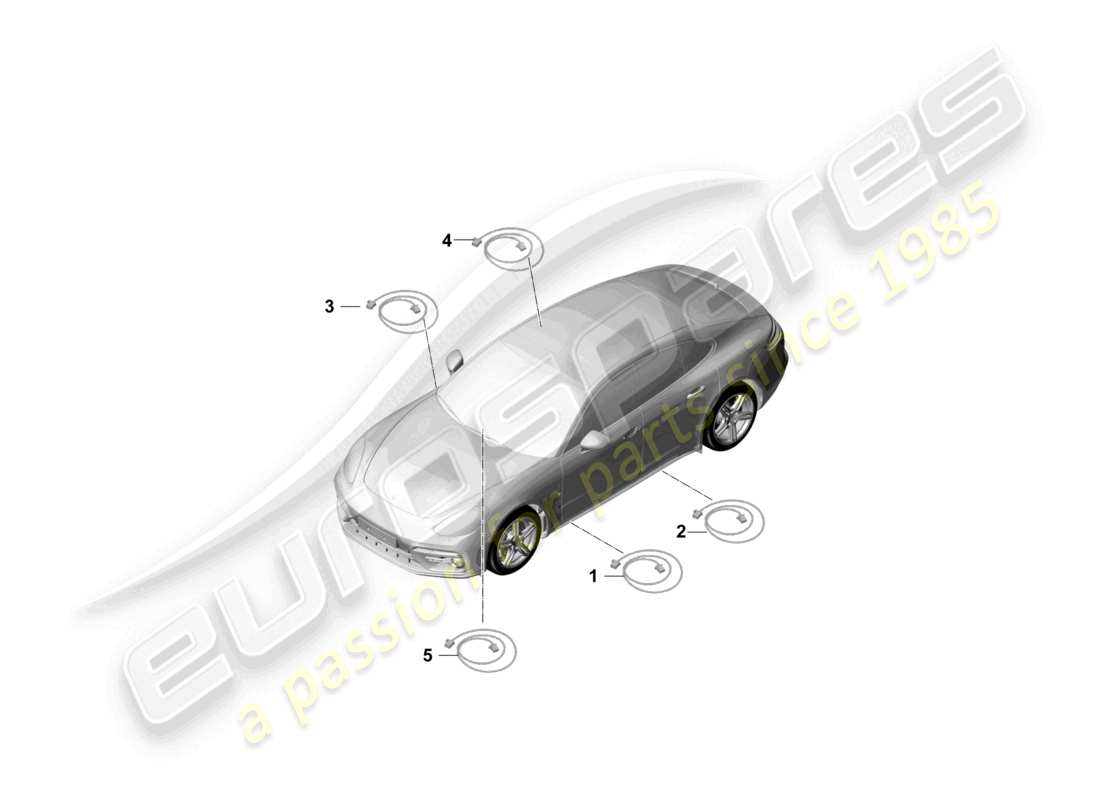 porsche 2023 (panamera 971-2) fibre optic wave conductor parts diagram