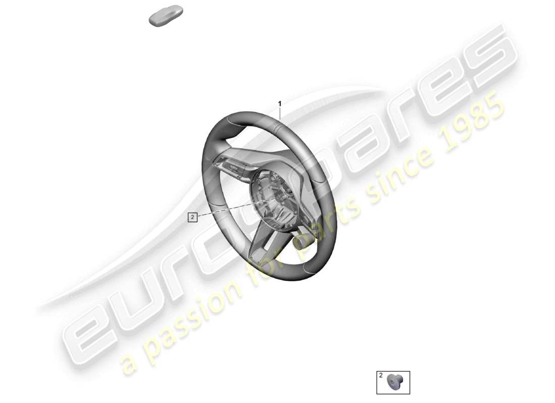porsche 2025 (992-2) multifunct. sports strng wheel (leather) multi. sports steering wheel (race-tex) with heating parts diagram