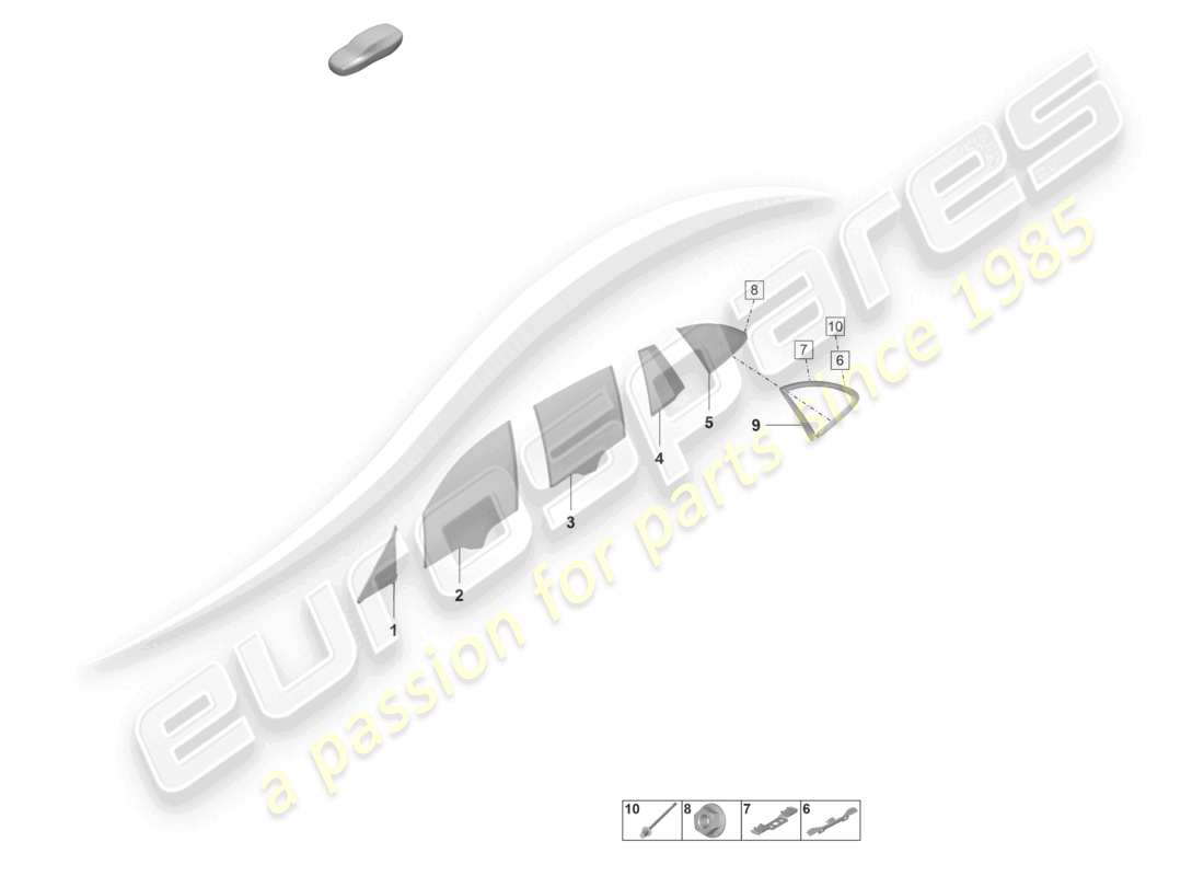 porsche 2023 (panamera 971-2) door window parts diagram