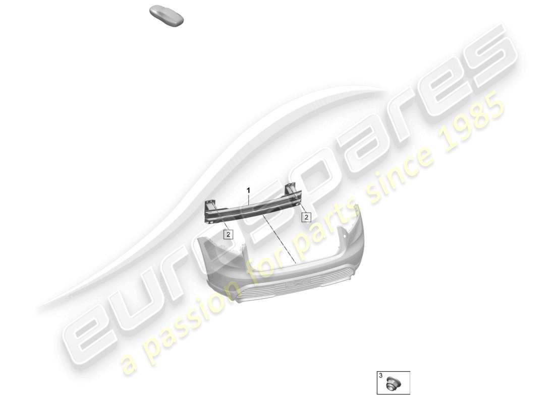 porsche 2024 (macan-e) bumper carrier rear part diagram