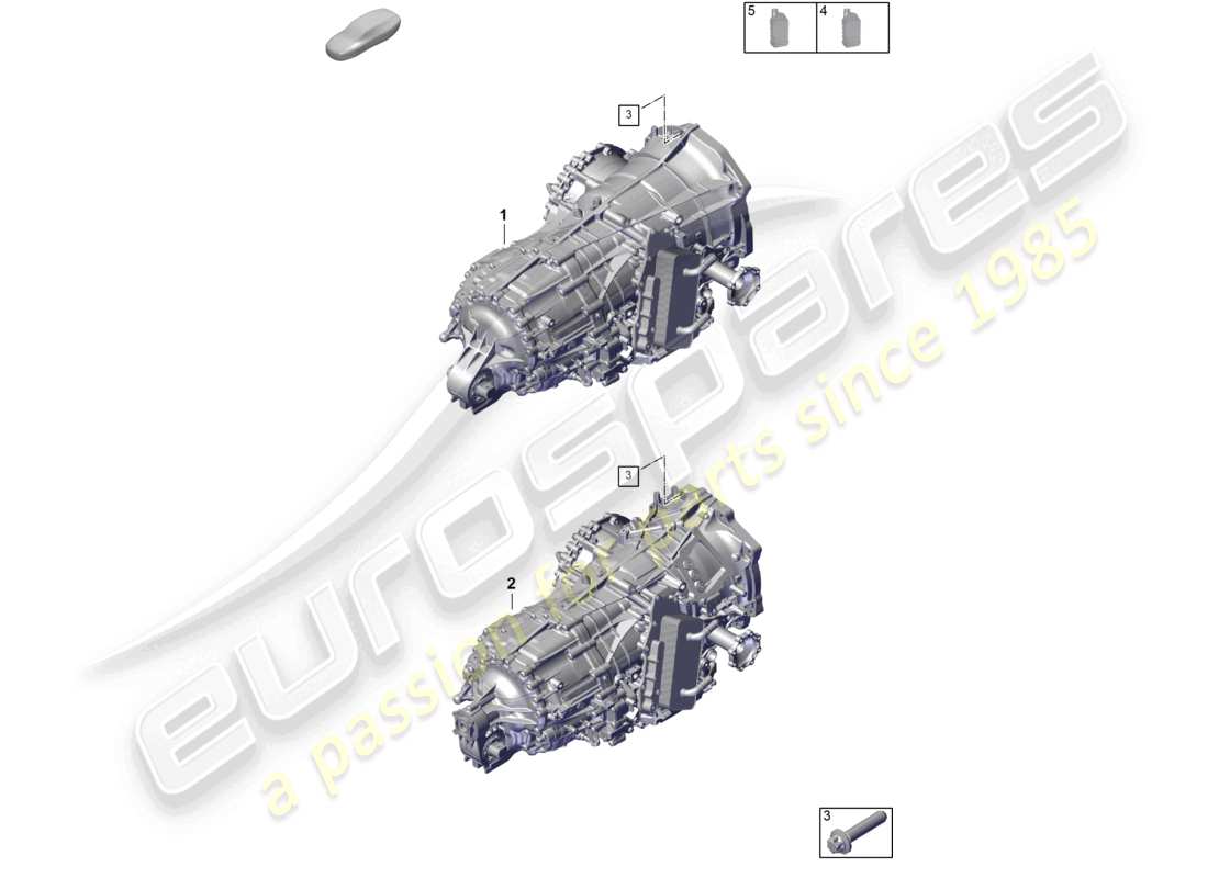 porsche 2024 (992-2) 8-speed dual clutch gearbox - pdk - for vehicles with hybrid drive transmission fluid part diagram