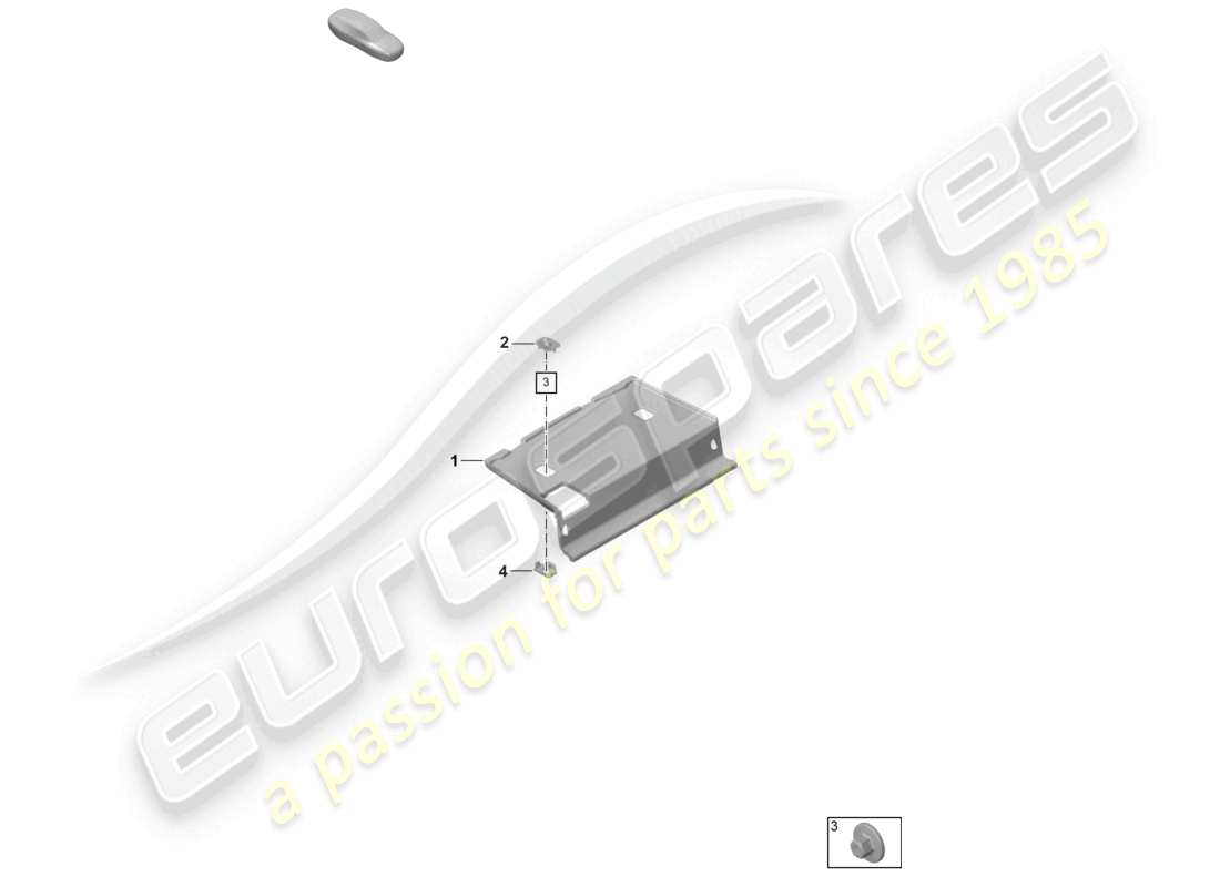 porsche 2026 (992-2 gt3) shelf parts diagram